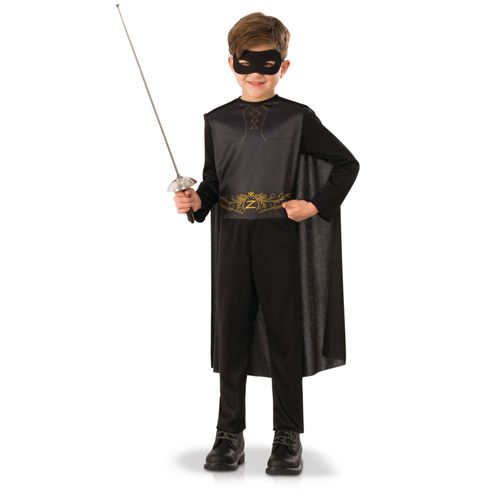Déguisement Classique Zorro Garçon - Taille: 3 À 4 Ans (90 À 104 Cm)
