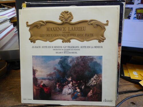 Maxence Larrieu Interprète Les Deux Grandes Suites Avec Flute: Bach : Suite En Si Mineur / Telemann : Suite En La Majeur Orchestre De Chambre De Cologne - Helmut Müller-Bruhl