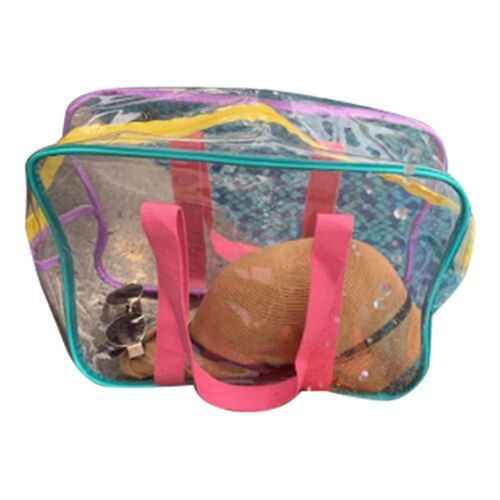 PVC Transparent Sac À Main Femmes D'été Capacité Sac À Bandoulière En Plastique Plage Imperméable Femmes Sac C