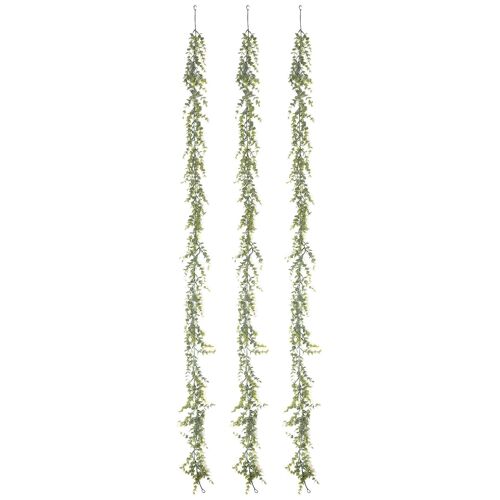 Guirlande artificielle, vignes artificielles faux eucalyptus verdure guirlande décor toile de fond arc mur d