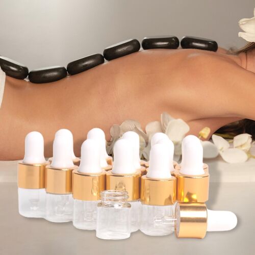 Flacon Compte-Gouttes En Verre Vide, 15 Pièces, Bouteilles De Voyage, Mini, Rechargeable, Petit, Pour Stockage D'huiles Essentielles, De Parfum 