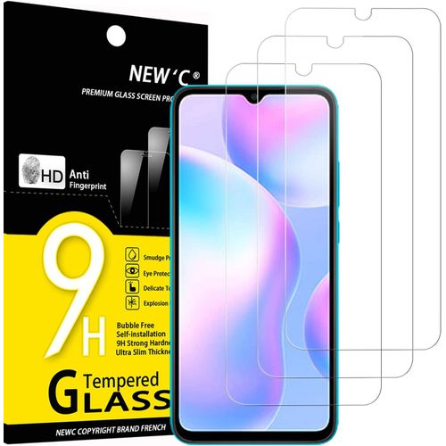3 Pièces, Protection D'écran Pour Xiaomi Redmi 9a, Xiaomi Redmi 9c, Verre Trempé Anti Rayures, Anti Traces De Doigts, Sans Bulles, Dureté 9h, 0,33 Mm Ultra Transparent, Ultra Résistant