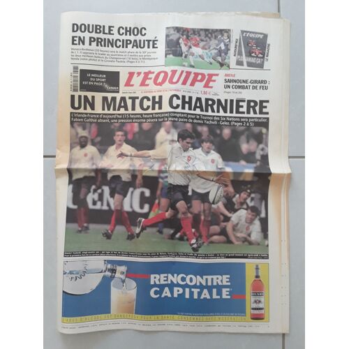 Journal L'Equipe 17796 - 8 Mars 2003