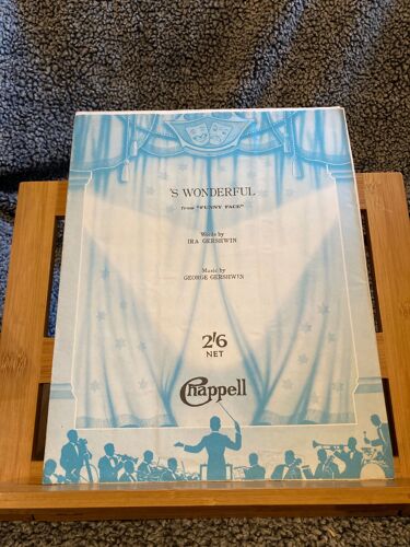 George Et Ira Gershwin 's Wonderful Partition Chant Piano Editions Chappell