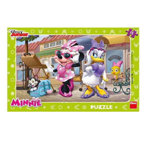 Puzzle 15 Pièces Puzzle Cadre - Minnie À Montmartre