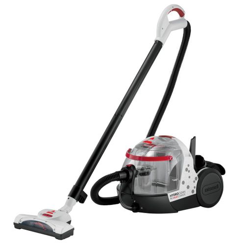 BISSELL HydroClean ProHeat Complete 1474J - Aspirateur - traineau - sans sac - blanc/rouge