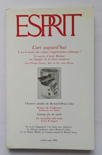 Esprit 7-8 Jullet-Août 1991