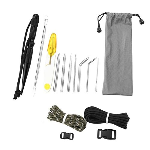 Ensemble D'outils De Noueur De Paracorde Ensemble De Pointes De Marlins En Acier Inoxydable Aiguilles De Laçage Et Outils De Nouage De Lissage