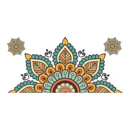 Mandala mur autocollant papier peint autocollant autocollant décoration de fond adaptée au salon 1Pcs