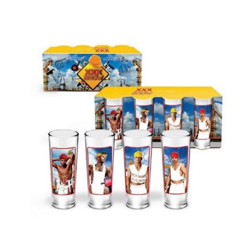 Lot De 4 Shooters Strip Tease Ouvriers