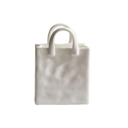Nordique Home Decor Sac À Main Vases En Céramique pour Fleurs Moderne Chambre Décor Séché Fleur Vase Arrangement Décor Pot De Plante B