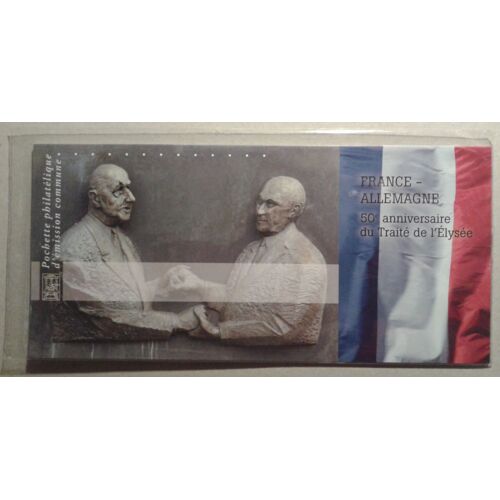 Pochette Philatélique D'émission Commune France- Allemagne 50e Anniversaire Du Traité De L'élysée 2013 Neuf Sous Blister