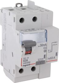Interrupteur différentiel bipolaire type A 30 mA Legrand - 63 A