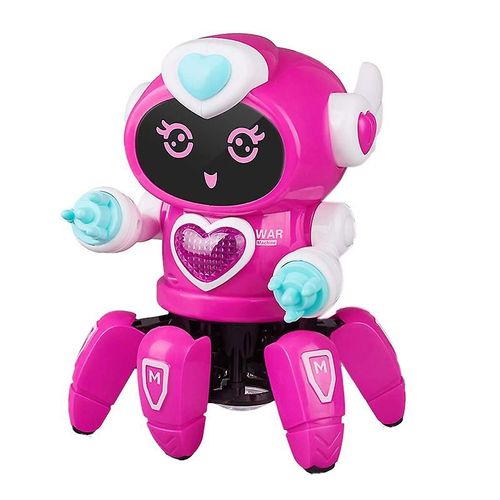 Six Griffes Musical Dancing Walking Robot Pour Enfants Avec De La Musique Et Des Lumières Clignotantes Colorées À Led Singin