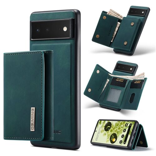 Coque Pour Google Pixel 6,Housse En Cuir Pu Pochette Portefeuille Magnétique Etui De Protection,Antichoc Rabat Housse De Protection Pour Google Pixel 6,Vert