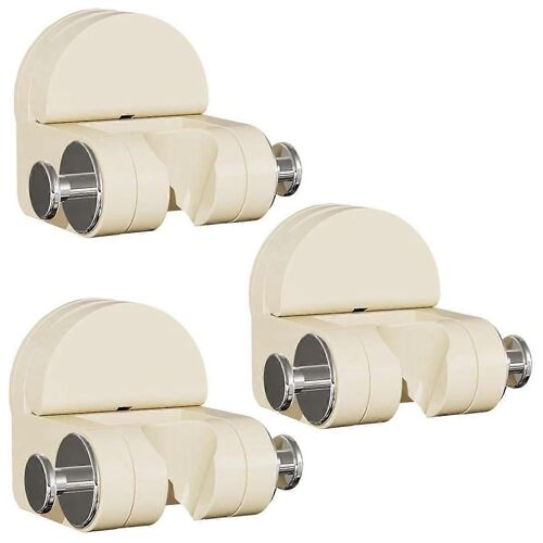 Support de douche à ventouse 3pcs,Support de douche mural,Support de douche universel à ventouse réglable -C