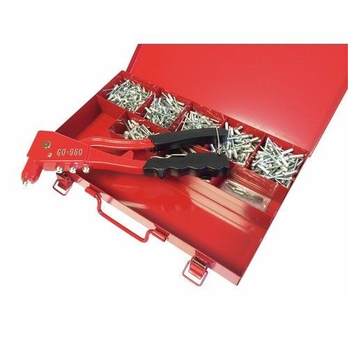 Coffret rivets aveugles - multi-serrages - alu - avec pince - Gomulti DEGOMETAL