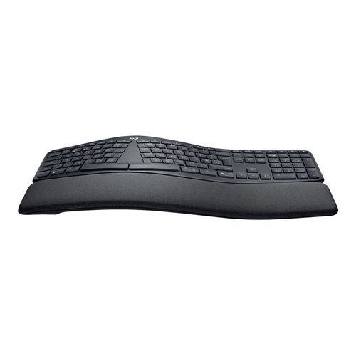 Logitech ERGO K860 - Clavier - sans fil - 2.4 GHz, Bluetooth 5.0 - Suisse