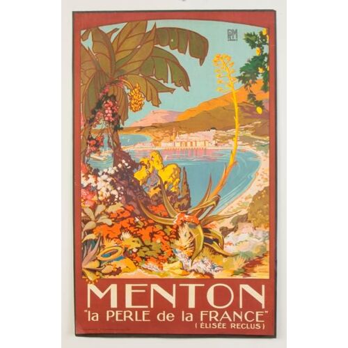 Affiche Menton La Perle De La France