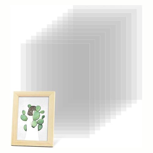Feuilles D'acétate Transparentes Feuilles D'acétate En Plastique Résistant À La Chaleur, 4.3x6.3inchblank Mylar Stencil Sheets Modèle En Plastique 50pcs