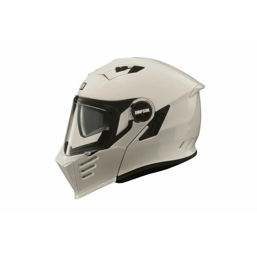 Casque Moto Intégral Simpson Darksome - Solid White - S