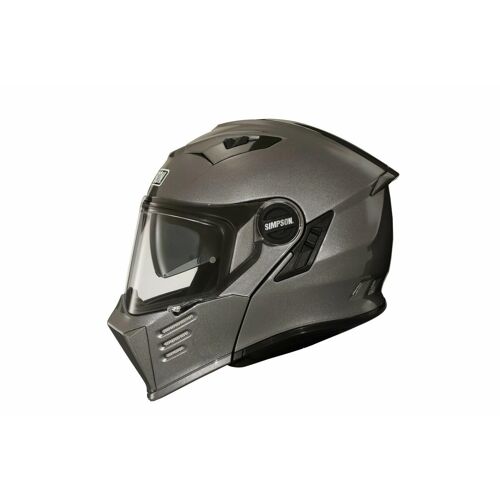Casque Moto Intégral Simpson Darksome - Solid Gunmetal - M
