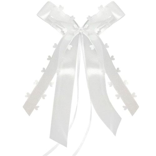 30PCS Noeud Voiture Mariage,Noeud Blanc Decoration,Décoration de Voiture Mariage,De Mariage Noeuds,Noeud Blanc Satin,Noeud Voiture,pour décoration de Voiture,Mariage,décoration de Table,Papier Cadeau