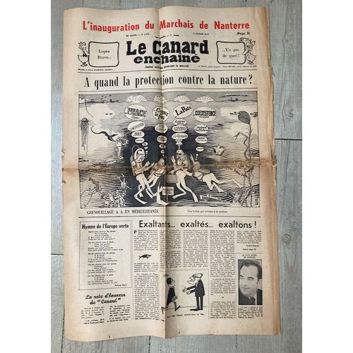 Le Canard Enchainé N°2572 Du 11/02/1970 (Jauni - Petites Déchirures)