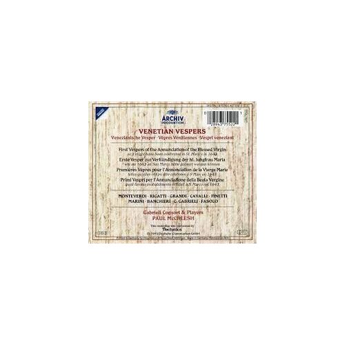 Premières Vêpres Pour L'annonciation De La Vierge Marie À La Basilique Saint Marc De Venise 1643 Magnificat Motet Psaumes Hymnes Sonata Par Charles Daniels Gabrieli Consort & Players Dir Paul Mccreesh