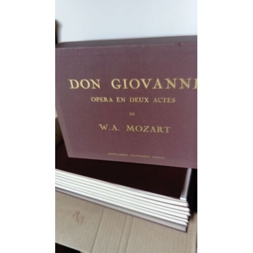 Don Giovanni. Opera En Deux Actes. [Kv 527]. Fac-Simile In Extenso Du Manuscrit Autographe Conservé A La Bibliothèque Nationale.