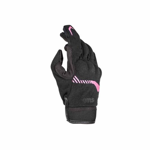 Gants Moto Toutes Saisons Ixs Jet-City - Noir / Rose - S