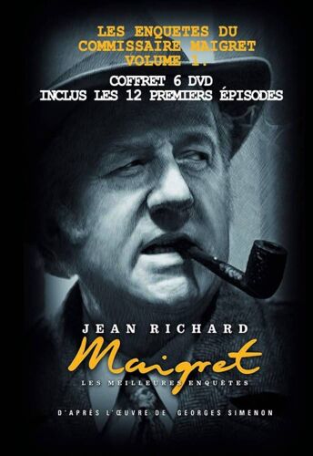 Coffret 6 Dvd Maigret Jean Richard Les Meilleures Enquêtes