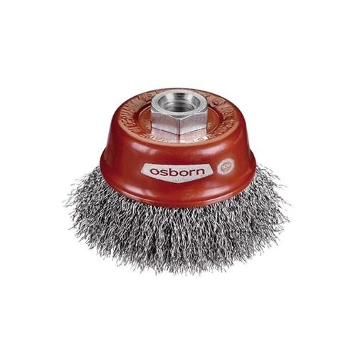 Osborn - Brosse Coupe, Fil Acier Ondulé Avec Filetage Ou Alésage Pour Meuleuses D'angle, Diamètre 60mm - 613 161-0002