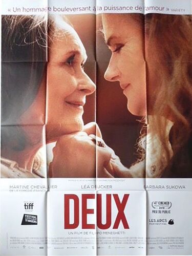 Deux - Véritable Affiche De Cinéma Pliée - Format 120x160 Cm - De Meneghetti Avec Barbara Sukowa, Martine Chevallier - 2020