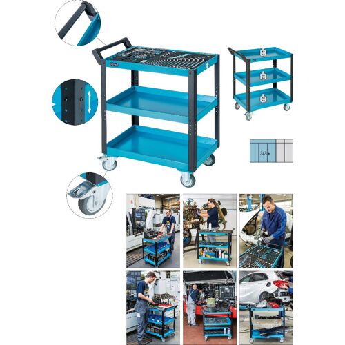 Hazet Servante de service - Dimension: 890 x 542 x 898.5 - 167-3