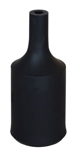 Douille E27 et cache-douille silicone noir
