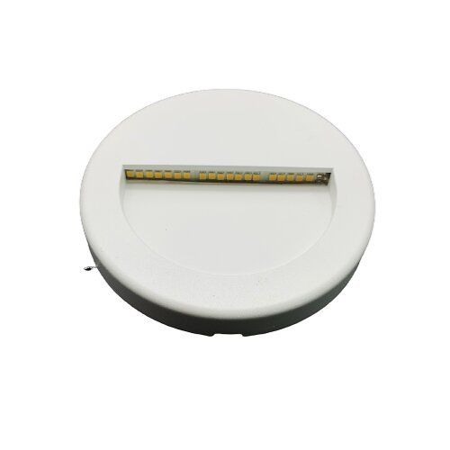 Balise Led Saillie 3w 220v 120? Rond Blanc Pour Escalier - Blanc Neutre 4000k - 5500k - Silamp