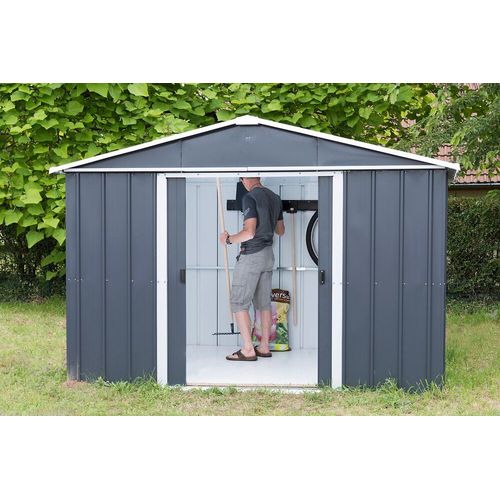 Abri De Jardin En Métal 6.24m² Gris Anthracite