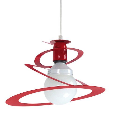 Suspension Ogive Verre D16 Strie Fume