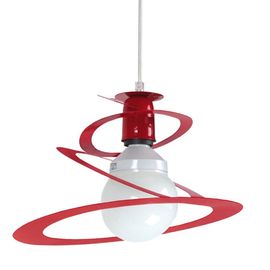 Suspension Ogive Verre D16 Strie Fume