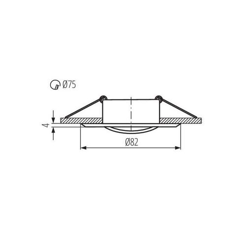 Fixation De Spot Encastrable Orientable D82 Marque Kanlux