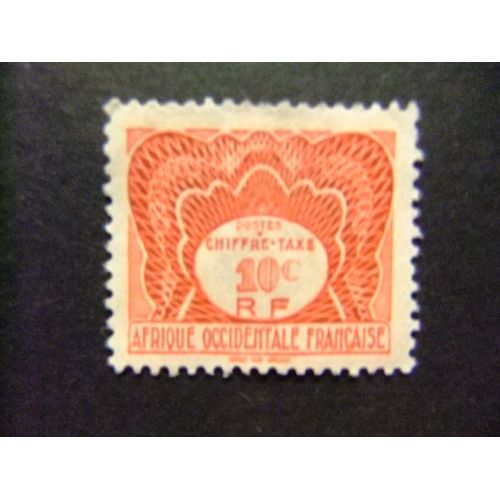 Africa Occidental Francesa A.O.F 1947 Timbre Tax Yvert 1 Fu