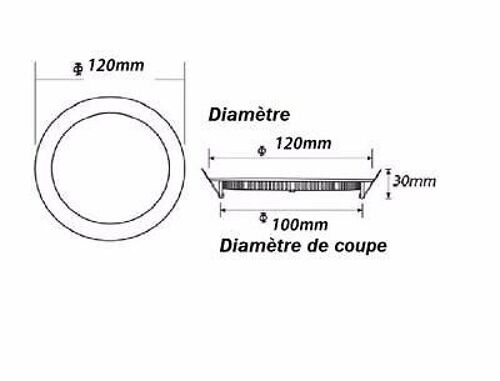 Spot Lord Chrom? Et Verre Blanc D.30xh.17.5cm