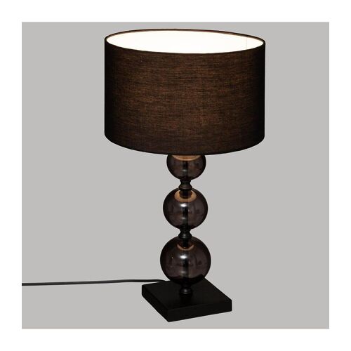 Lampe ? Poser En Verre Noir H 52 Cm