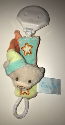 Pince Attache Sucette Tetine Doudou Ours Baby Nat Collector Luminescent Beige Bleu Vert Jaune Anis Baby Nat Phosphorescent Ourson Succion Bebe Babynat Etoile Fluo
