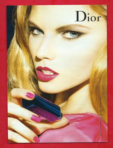 Publicité Papier - Parfum Dior Addict, Mannequin Maryna Linchuk De 2009