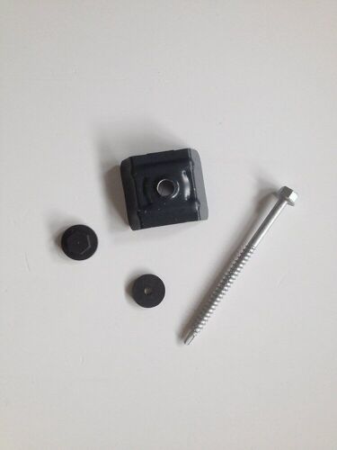 Kit fixations pour tôle acier galva nervuré 1045 gris