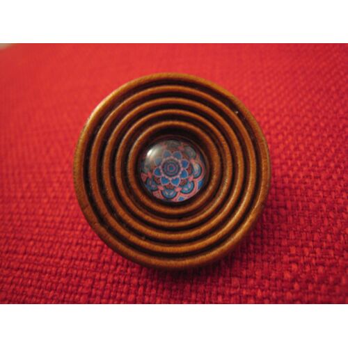 Broche Ronde Style Vintage Rétro Bohême