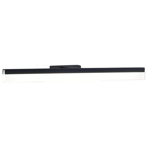 Applique De Salle De Bain 78 Cm Noire (16w 1280lm 4000k Ip44) - Voltman