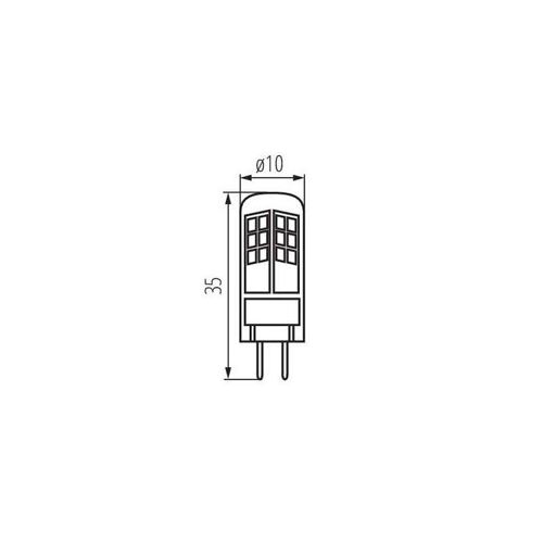 Ampoule Led G4 1,5w Jc ?Quivalent ? 11w - Blanc Chaud 3000k
